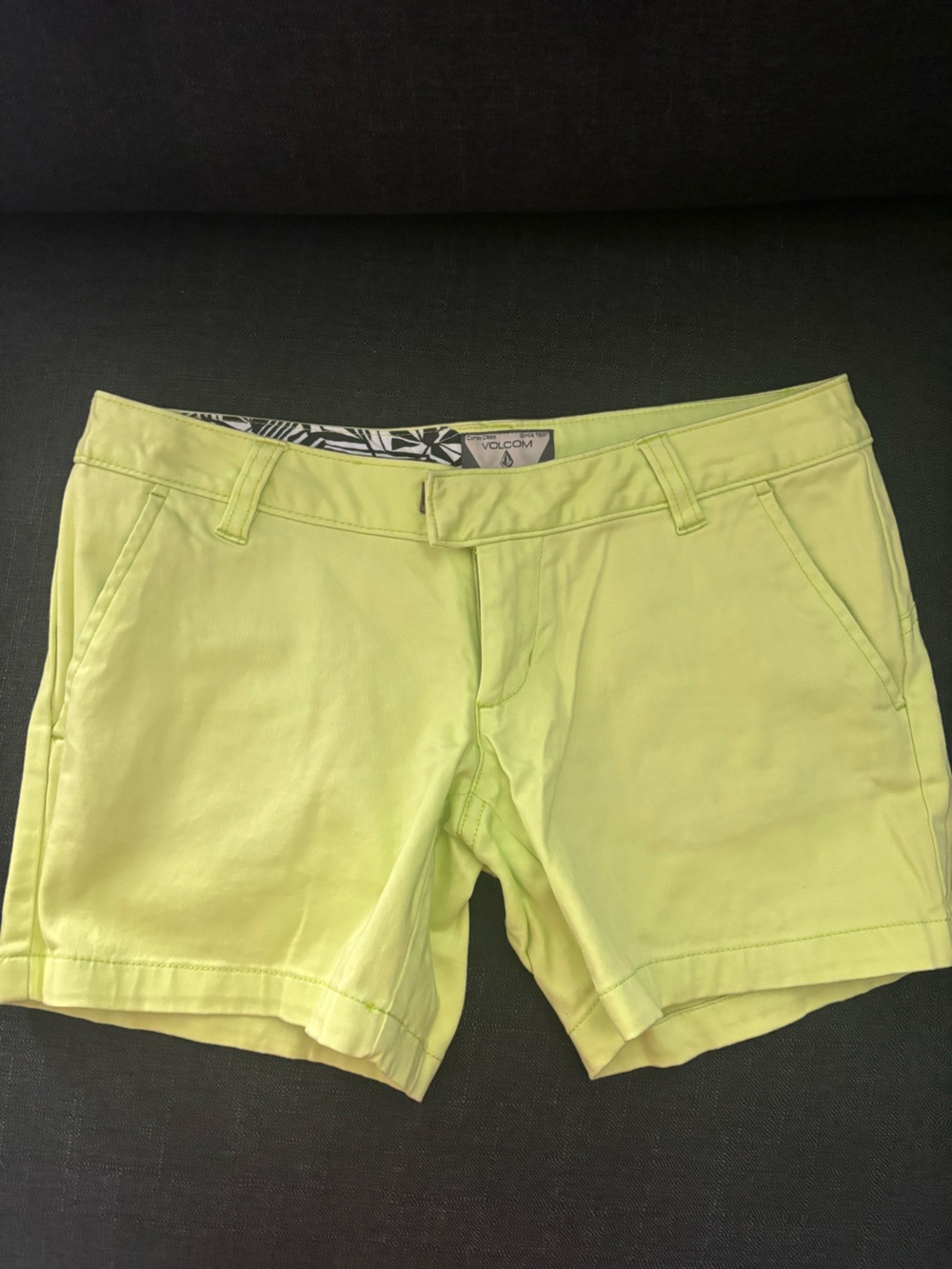 Volcom Women's Lime Green Shorts